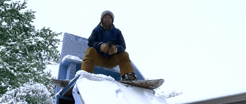 Boulder man makes snow