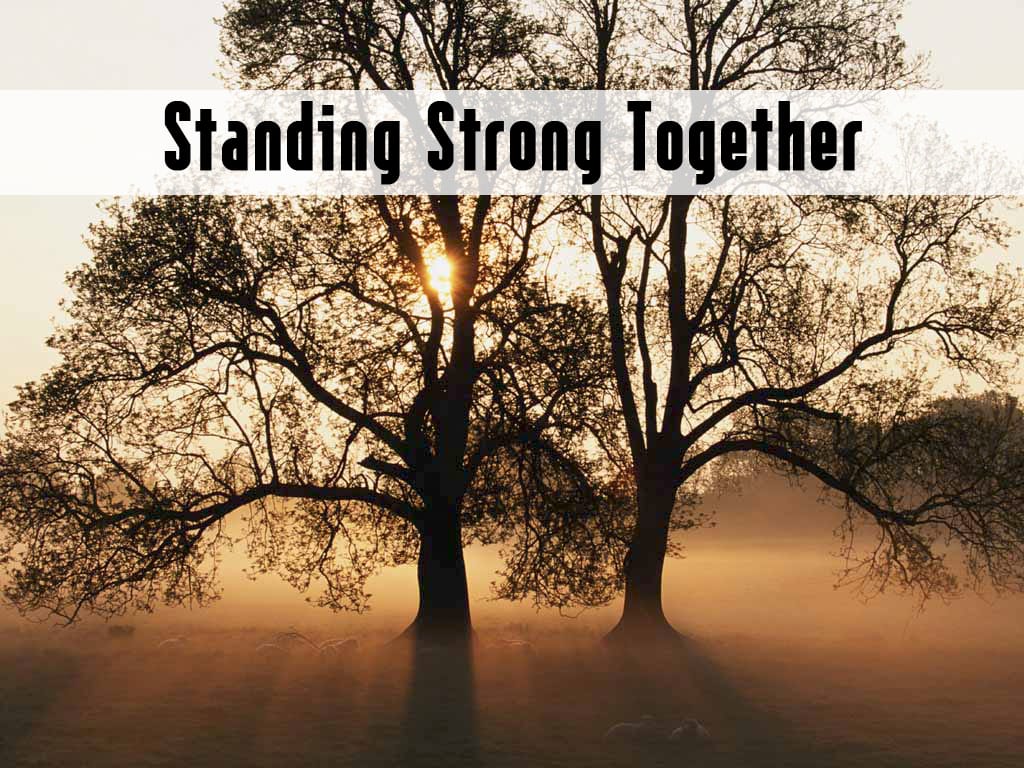 standing together