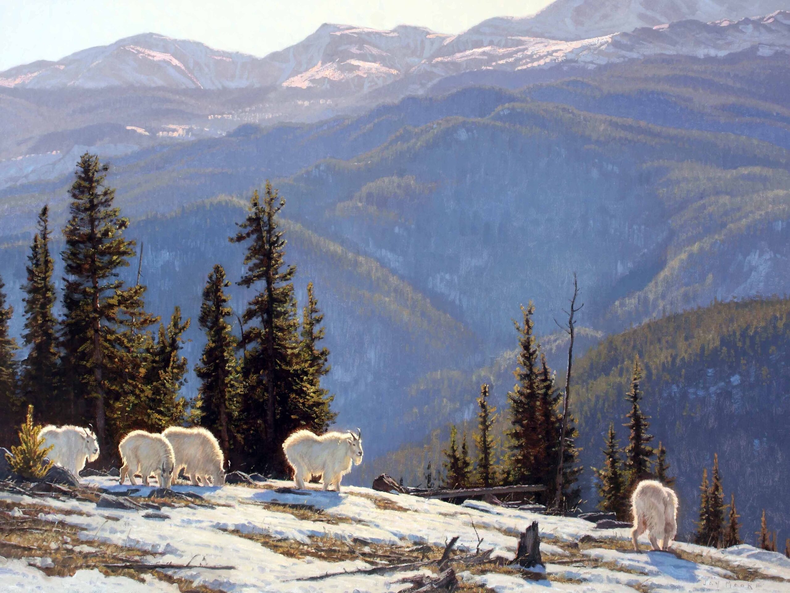 Jay Moore's painting titled Lords of the Tundra